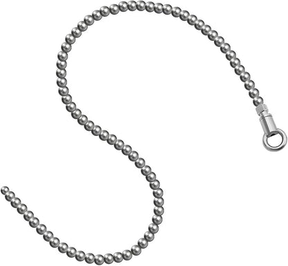 19.69-Inch Stainless Steel Smooth Urethral Sounding Dilator and Stretching Rod