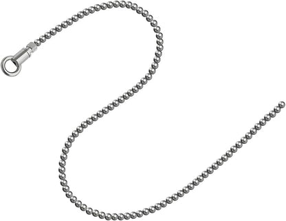 19.69-Inch Stainless Steel Smooth Urethral Sounding Dilator and Stretching Rod