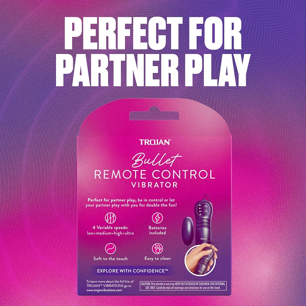 Trojan Vibrations Premium Vibrating Bullet Personal Massager - Discreet and Powerful