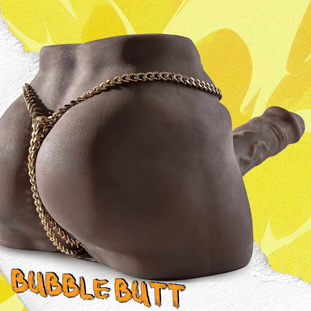 6LB Portable Realistic Male Sex Doll with Flexible Dildo and Dual-Entry Masturbation Features