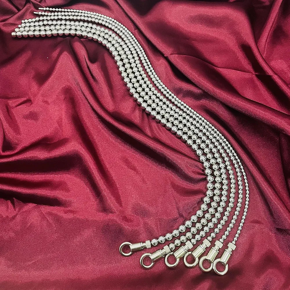 19.69-Inch Stainless Steel Smooth Urethral Sounding Dilator and Stretching Rod