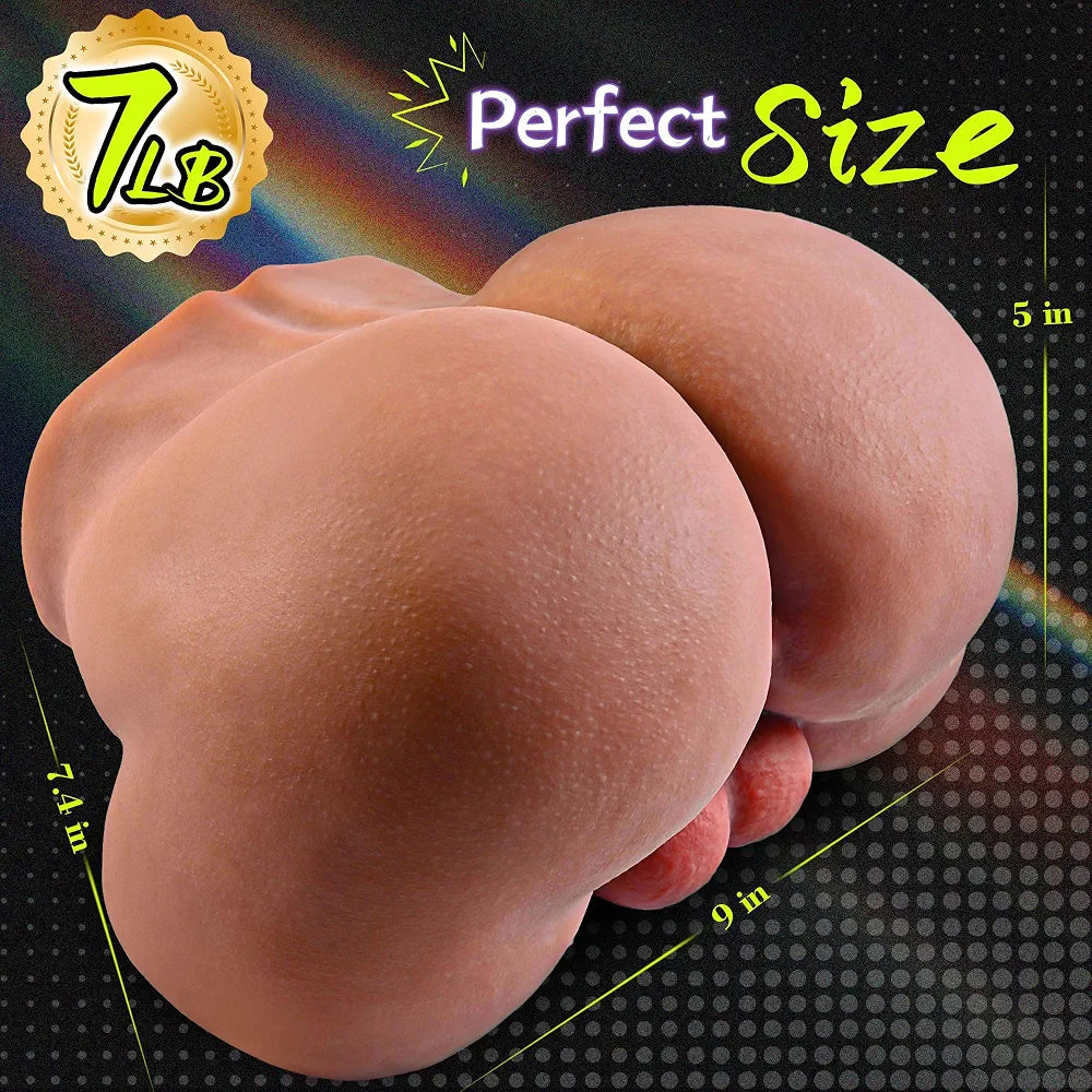 Realistic 7LB Male Masturbator with Lifelike Bubble Butt and Tight Anus for Anal Play