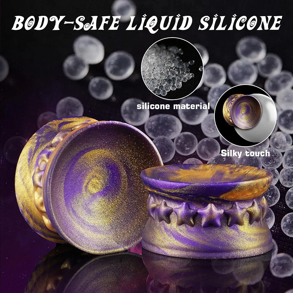 Silicone Double-Sided Suction Cup Mount for Flat-Base Dildos and Fantasy Toys