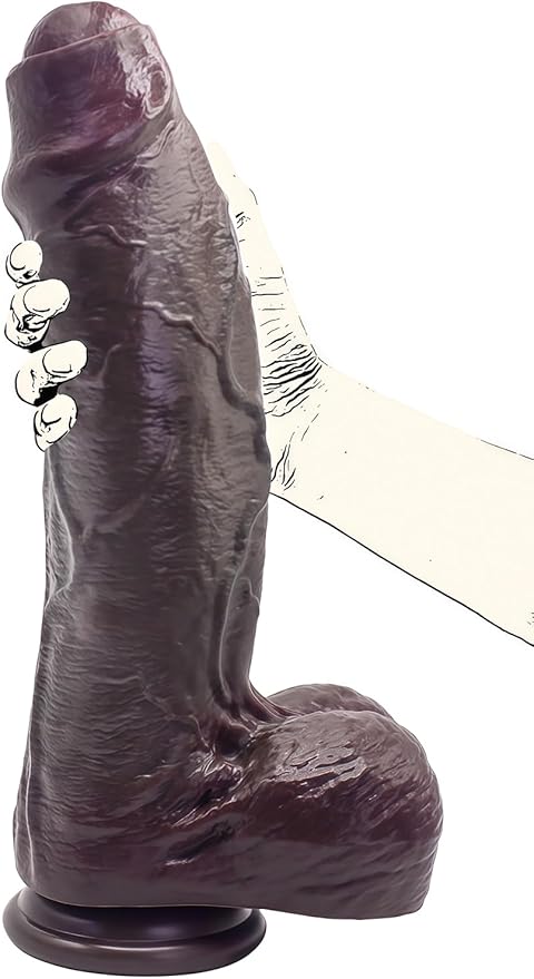14.4-Inch Realistic Lifelike Dildo with 3.3-Inch Diameter and Strong Suction Cup for Advanced Users