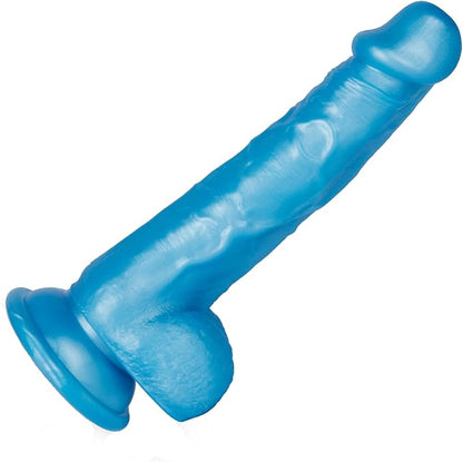 6.5 Inch Flexible Confetti Clear Silicone Dildo with Suction Cup Base for G-Spot and Prostate Stimulation