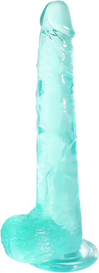 11.61-Inch Realistic Clear Silicone Dildo with Strong Suction Cup for Advanced Users