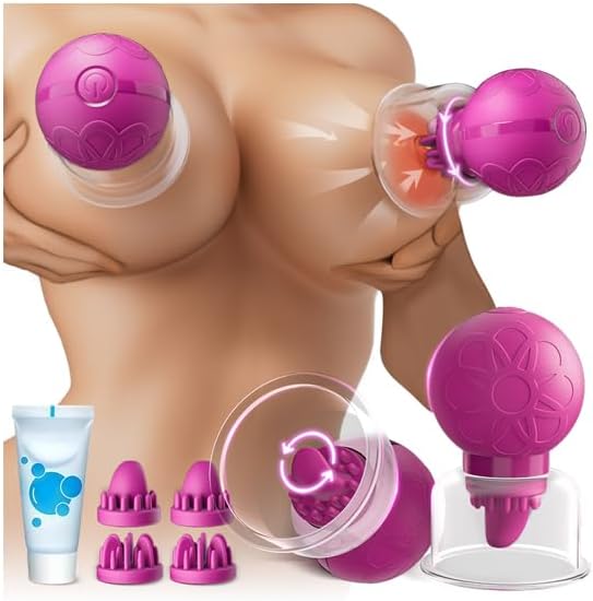 10-Mode Rotating Nipple Suction Stimulator for Enhanced Sensitivity