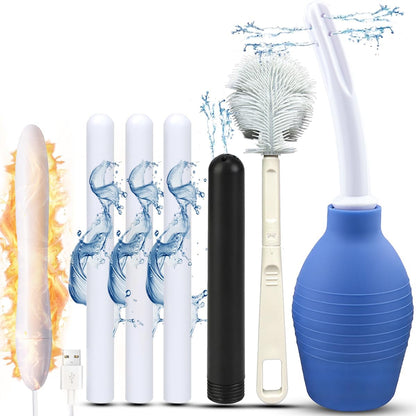 Premium Maintenance & Care Kit for Full-Size Sex Dolls: Includes Heating Rod, Drying Stick, Cleaning Tools, and Vagina/Anal Cleaner - Black