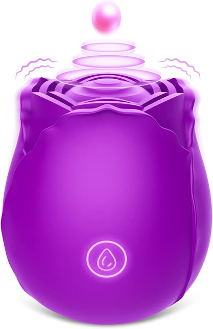 Vlatne 7-Mode Tapping Clitoral and Nipple Vibrator - Purple