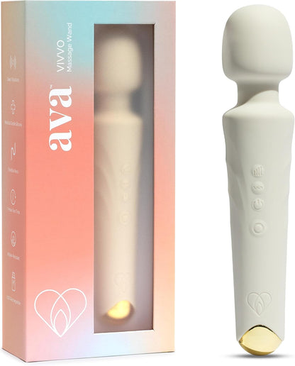 Ava Premium Purple Clitoral Vibrator - 6-Hour Battery, Waterproof Silicone, Multi-Speed Couples Toy