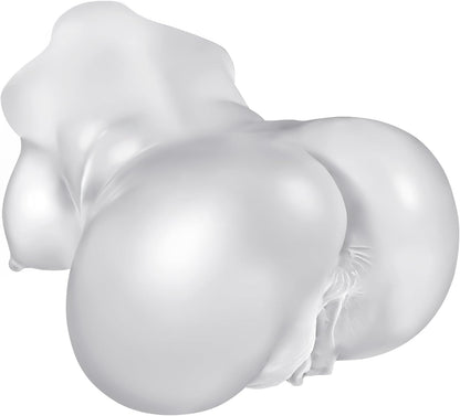 Realistic Dual-Channel Male Masturbator with Textured Vagina and Anal Simulation