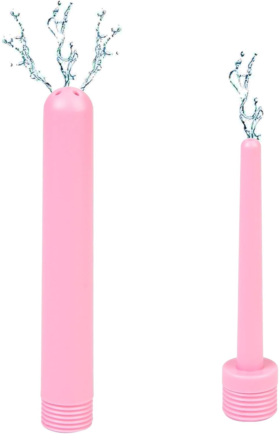 Portable Pink Shower Enema System with Water Control Valve and Nozzle Kit for Personal Hygiene