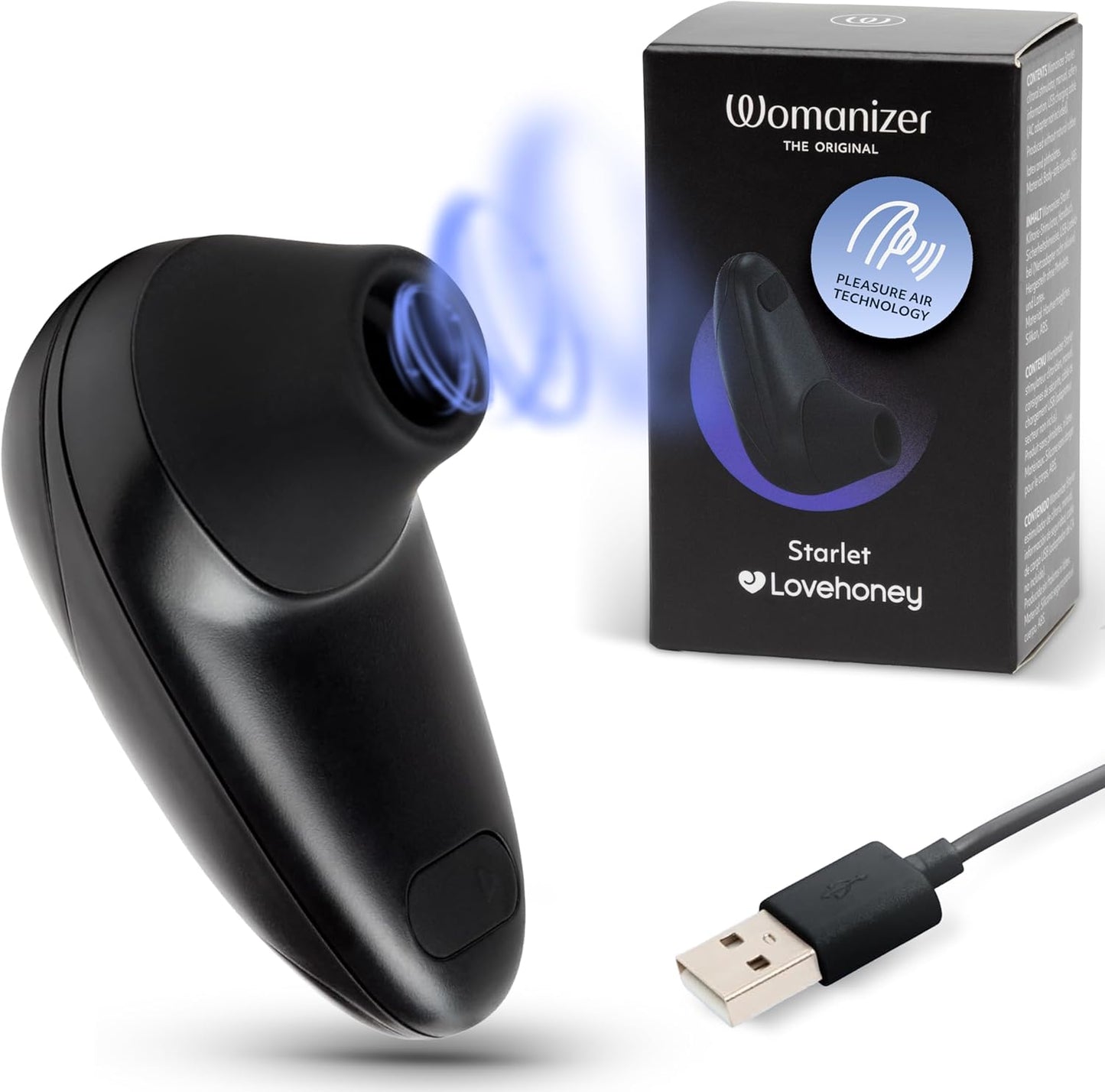 Womanizer Starlet Rechargeable Clitoral Suction Vibrator with 4 Intensity Levels