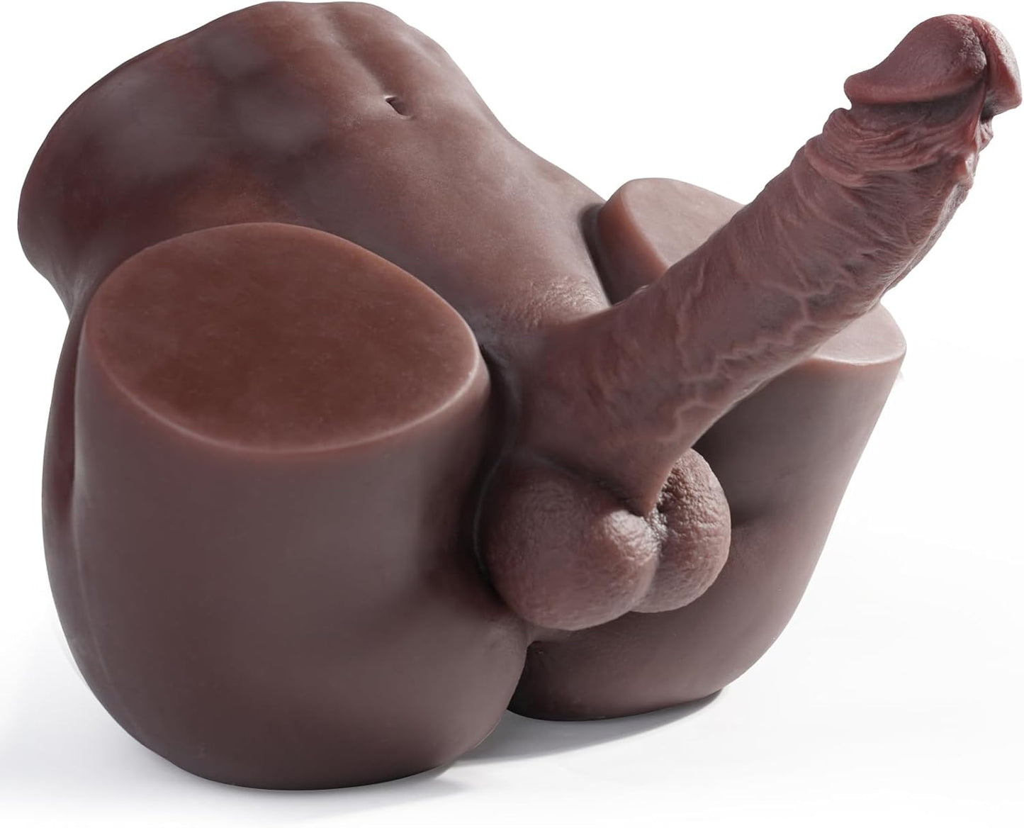 Isskis 10.8lb Realistic Unisex Sex Doll with 6.8in Flexible Dildo for Masturbation and Anal Play