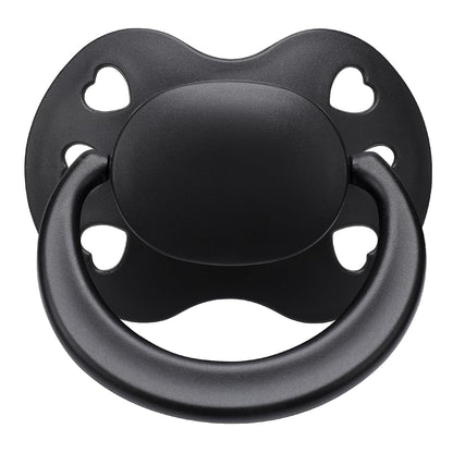Large Silicone Adult Pacifier for Anxiety Relief - Heart-Vent Shield Binky for Sleep and Stress Management