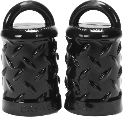 Oxballs FLEXtpr Vacuum Nipple Suction Cups with Tug Handles - Clear