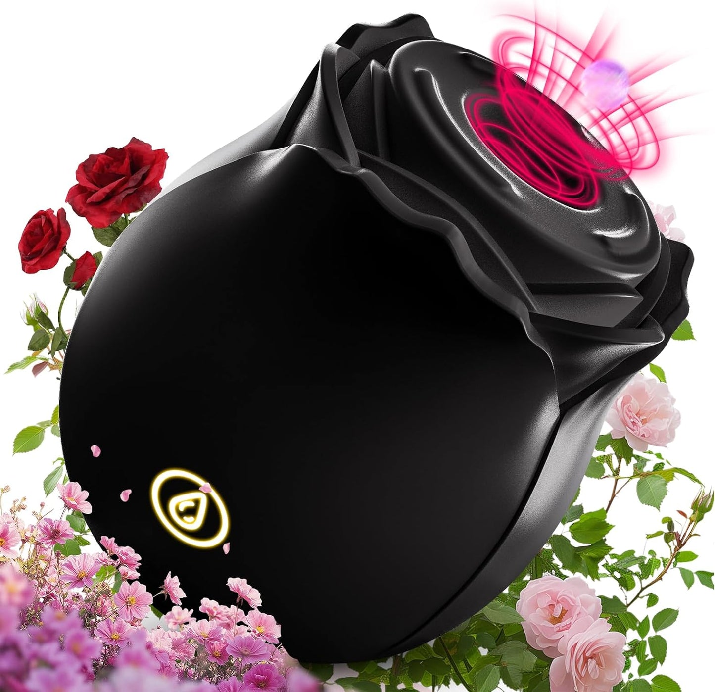 Silent Waterproof Clitoral Suction Vibrator for Women - Black