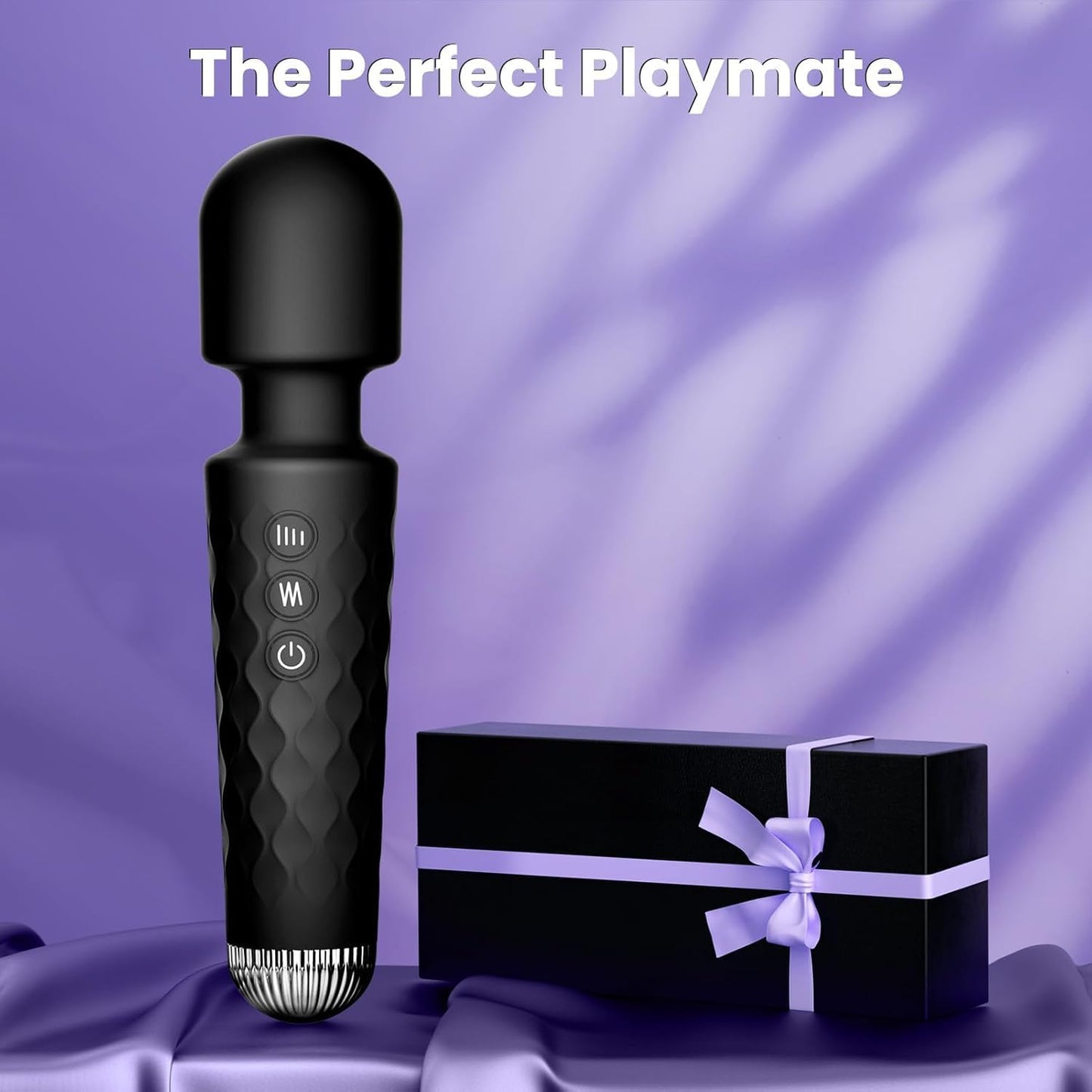 Allovü Rechargeable Wand Massager - Waterproof 10-Speed Clitoral Stimulator for Women