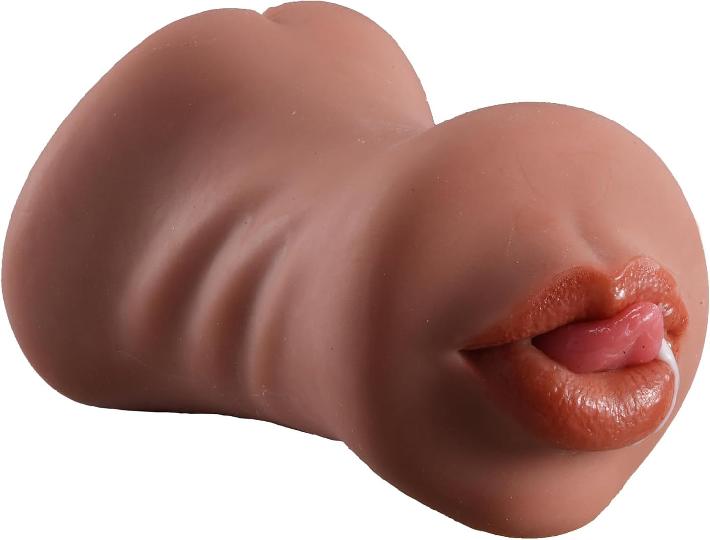 3-in-1 Realistic Male Masturbator: 7.1" Textured Stroker with Mouth, Vagina, and Anus for Endurance Training