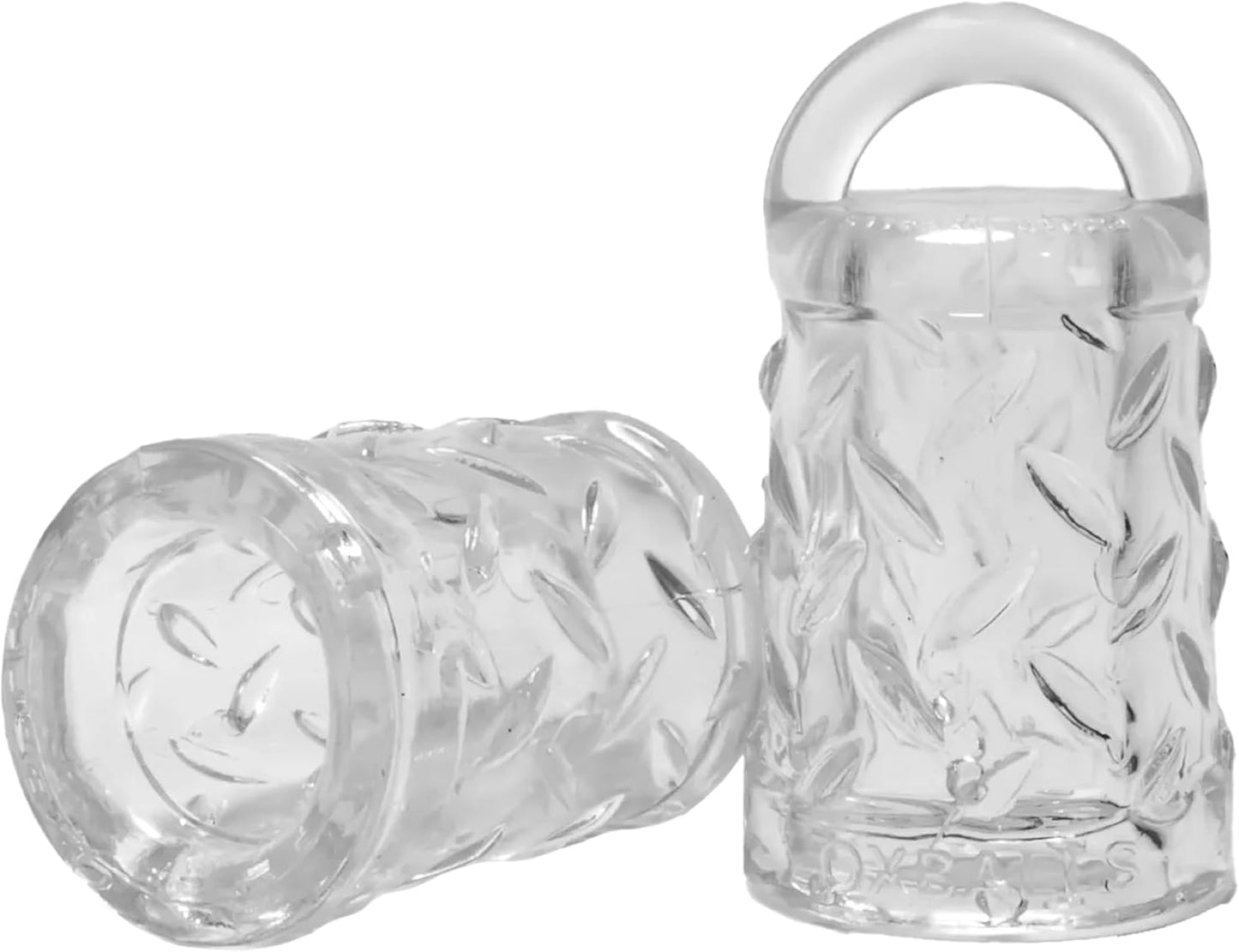 Oxballs FLEXtpr Vacuum Nipple Suction Cups with Tug Handles - Clear