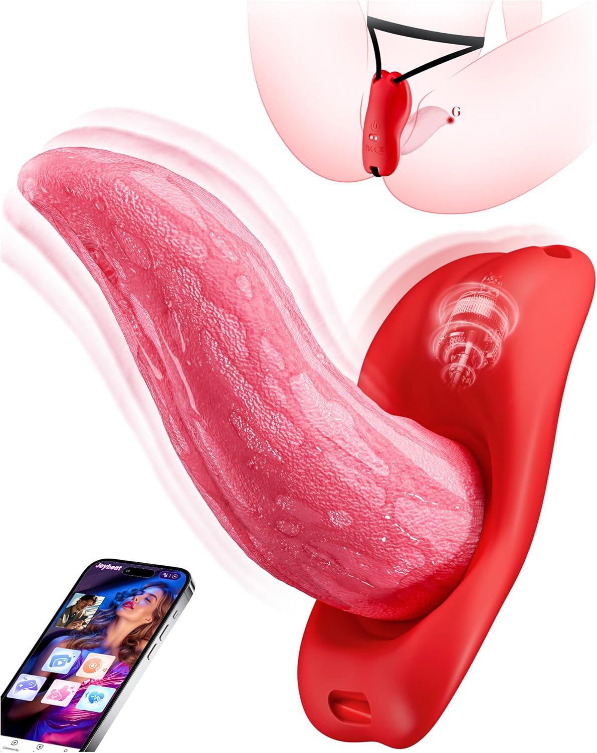 Dual-Stimulation Wearable Remote-Controlled Couples Vibrator with 10 Vibration Modes