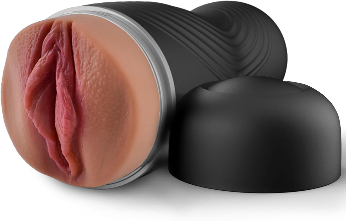 Realistic 8.5-Inch Anal Masturbation Cup for Men with Textured Internal Stimulation