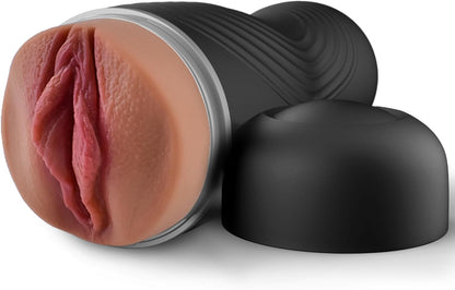 Realistic 8.5-Inch Anal Masturbation Cup for Men with Textured Internal Stimulation