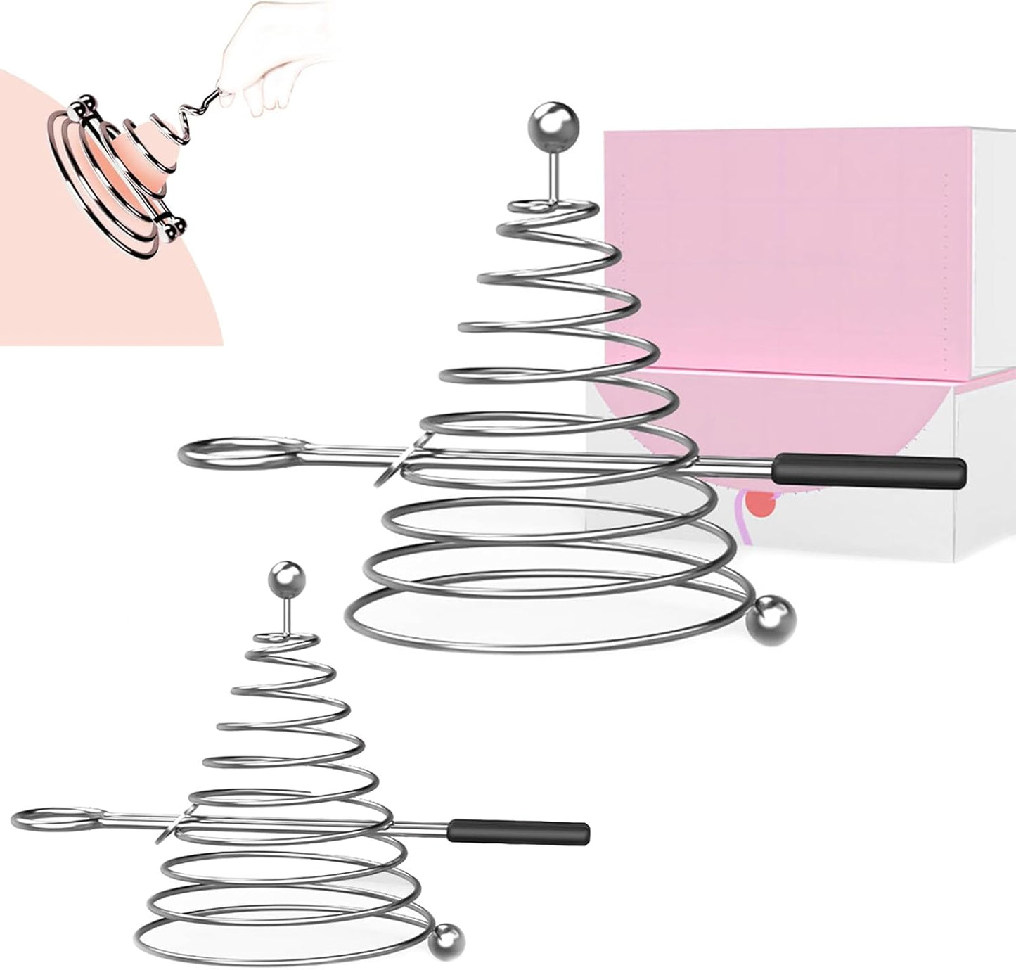 Adjustable Stainless Steel Nipple Clamps for Sensory Stimulation and BDSM Play