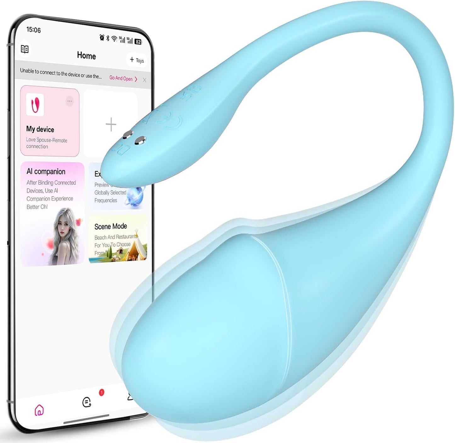 Discreet App-Controlled Wearable Panty Vibrator for Women