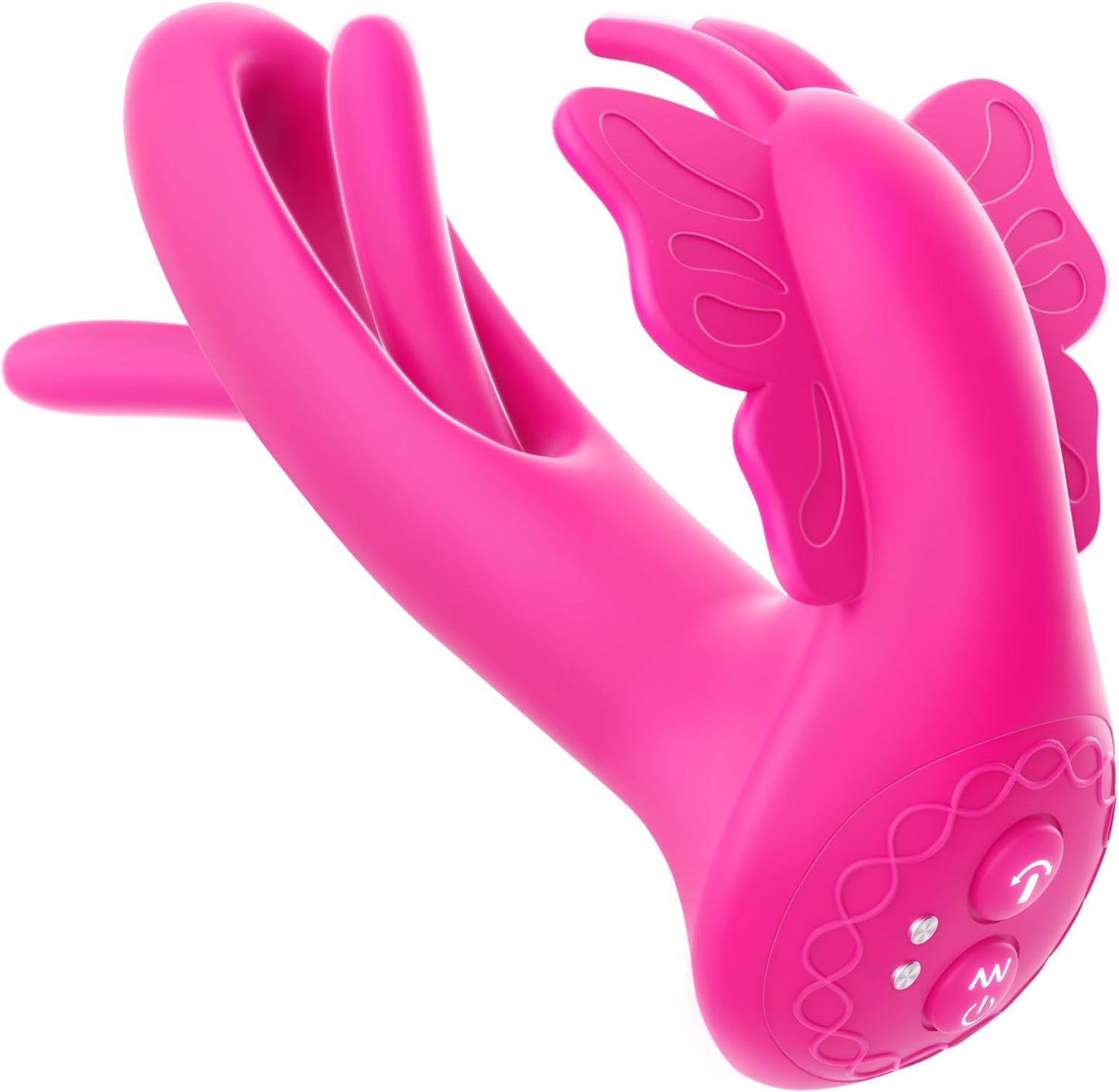 App-Controlled Wearable Bunny Vibrator with Dual Thrusting Dildo Functions