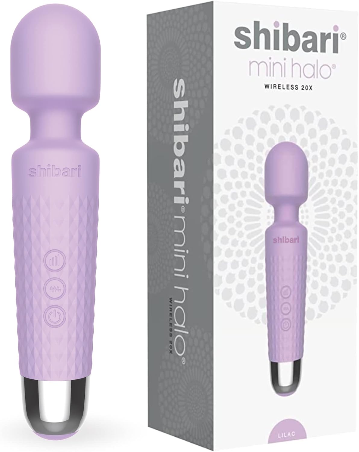 Compact Rechargeable Shibari Wand Massager - Rose Pink