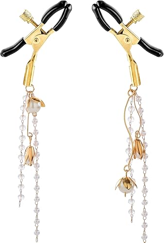 Adjustable Tassel Nipple Clamps - Non-Piercing Adult Play Jewelry Set