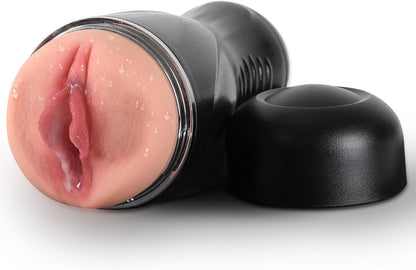 Realistic 8.5-Inch Anal Masturbation Cup for Men with Textured Internal Stimulation