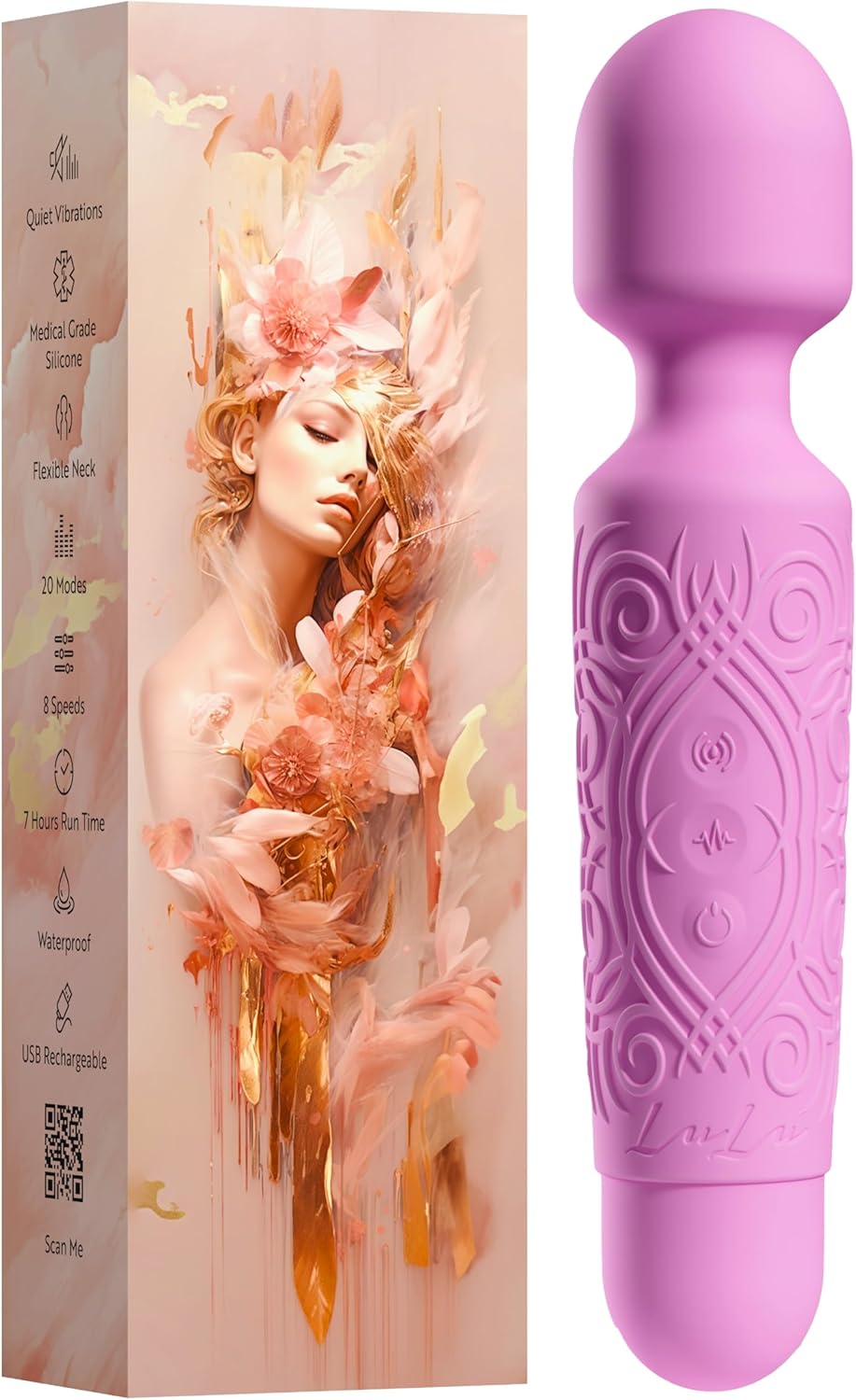 Rechargeable Waterproof Mini Wand Massager for Targeted Clitoral Stimulation