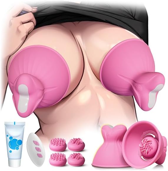7-Mode Rotating Nipple Stimulator and Suction Massager for Couples