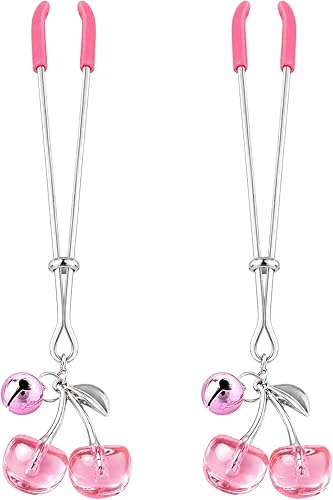 Adjustable Silicone Nipple Clamps - Non-Piercing Sensory Jewelry Set (2 Pieces)