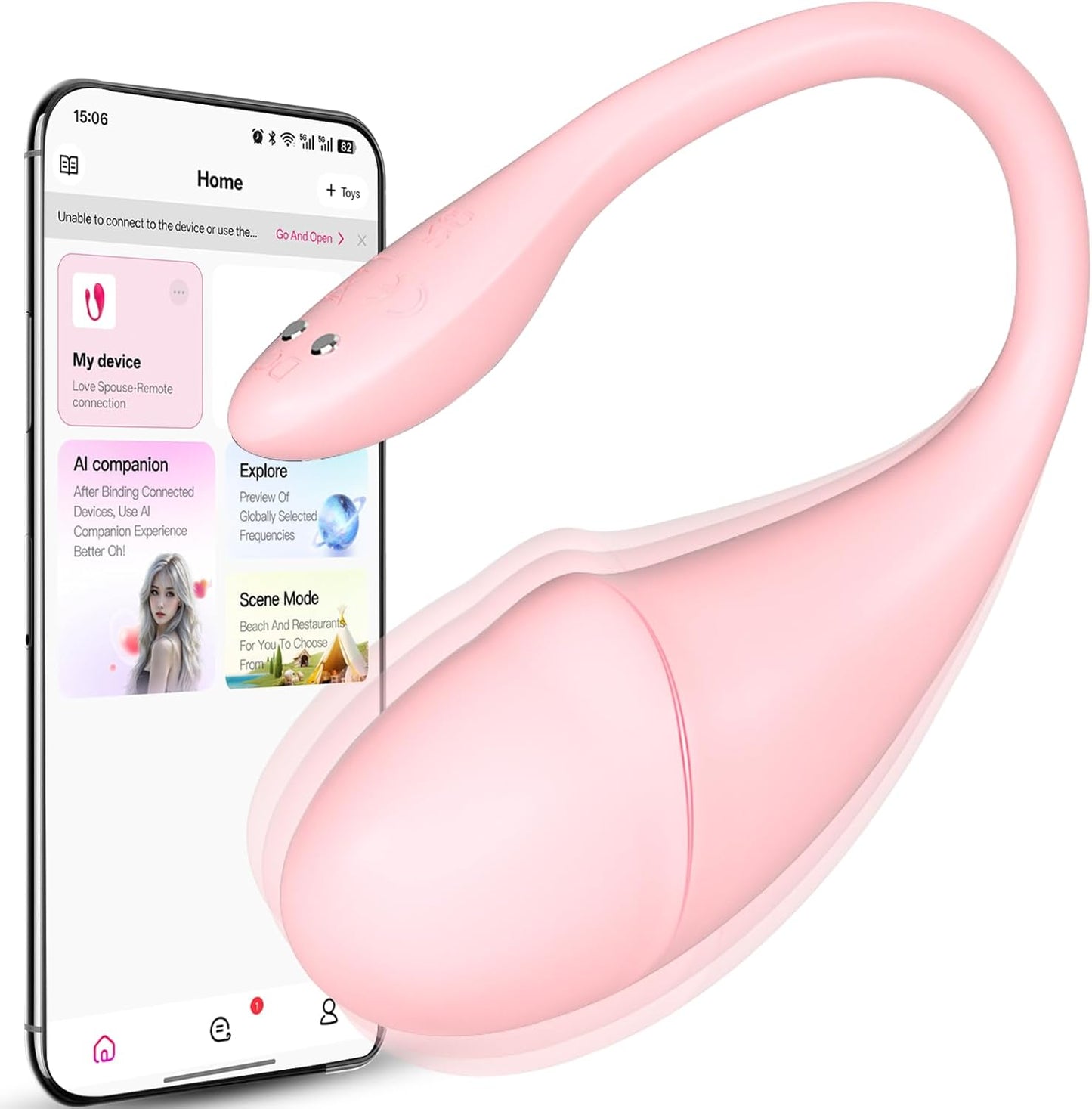Discreet App-Controlled Wearable Panty Vibrator for Women
