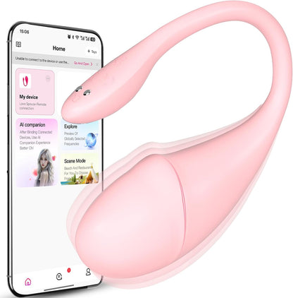 Discreet App-Controlled Wearable Panty Vibrator for Women
