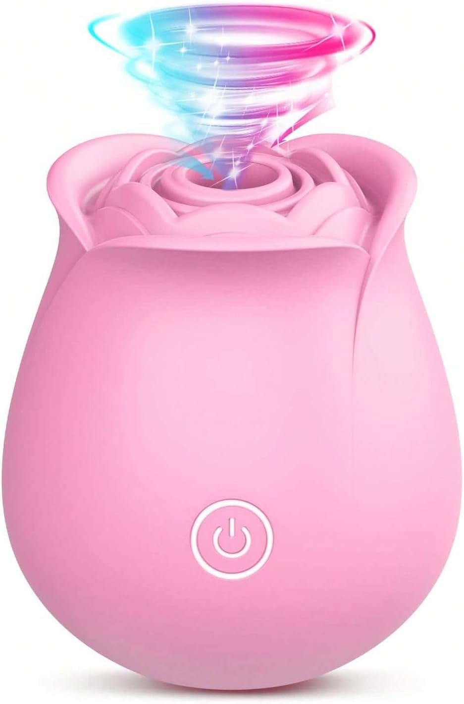 Rose-Shaped Clitoral Suction Vibrator with 10 Vibration Modes for Targeted Stimulation