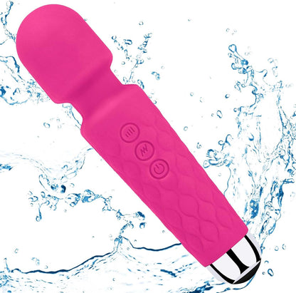 Premium 8-Speed Waterproof Wand Massager for Clitoral and G-Spot Stimulation