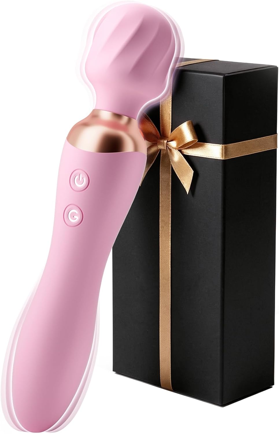 24-Mode Waterproof Cordless Wand Massager for Clitoral and Full-Body Stimulation