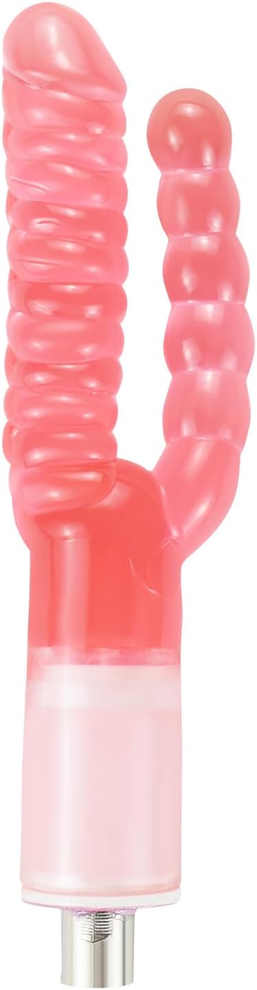 ANNGEOK 22CM Double-Ended Dildo Attachment for Automatic Thrusting Sex Machines with 3XLR Connector