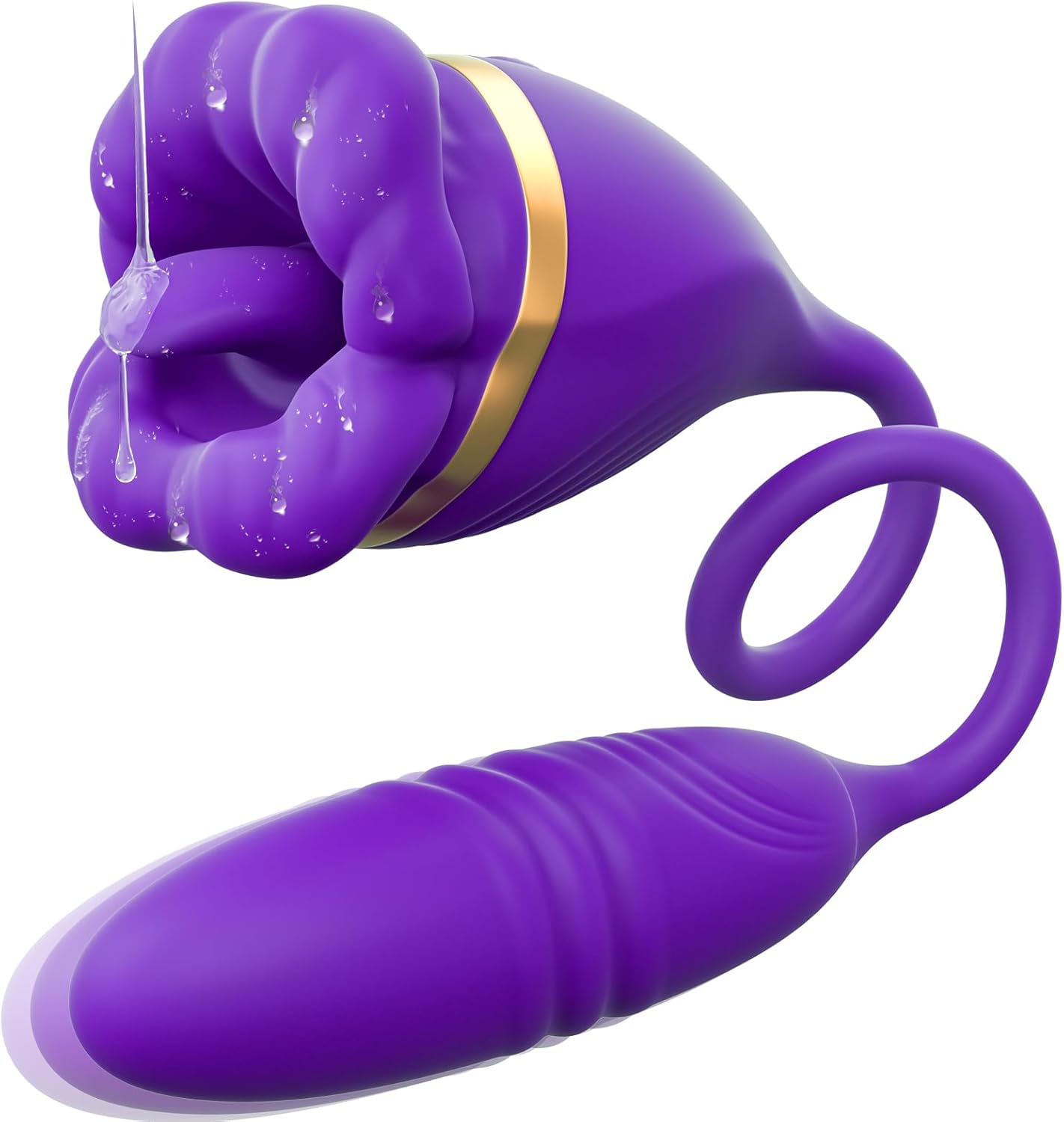 Rose Petal 3-in-1 Clitoral and G-Spot Vibrator with 10 Vibration Modes