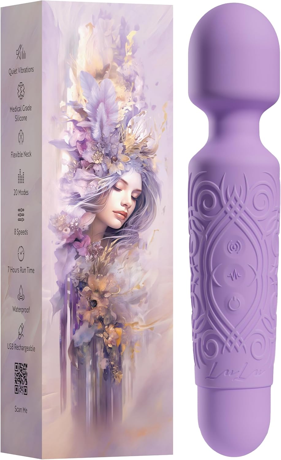 Rechargeable Waterproof Mini Wand Massager for Targeted Clitoral Stimulation
