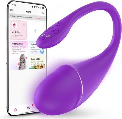 Discreet App-Controlled Wearable Panty Vibrator for Women