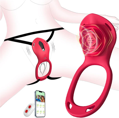 Heart-Shaped Remote-Controlled Wearable Panty Vibrator for Couples