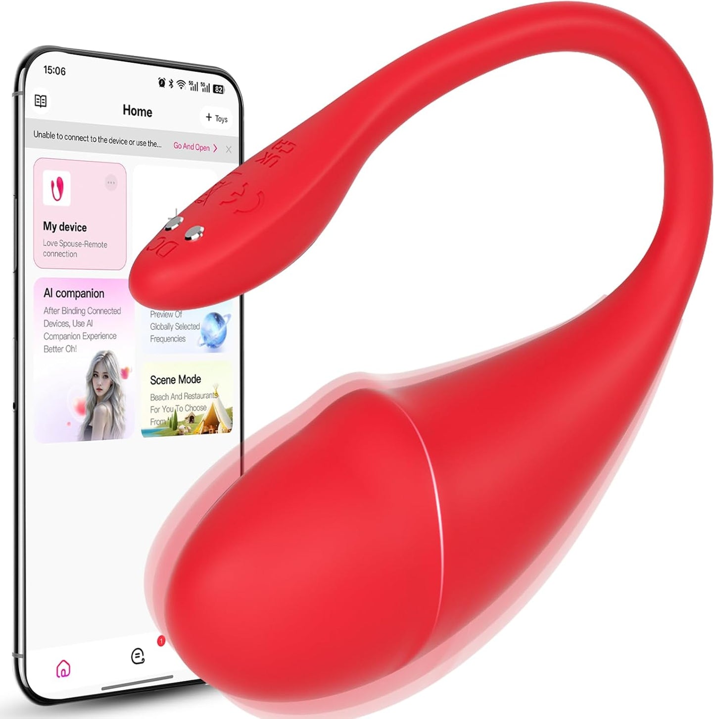 Discreet App-Controlled Wearable Panty Vibrator for Women