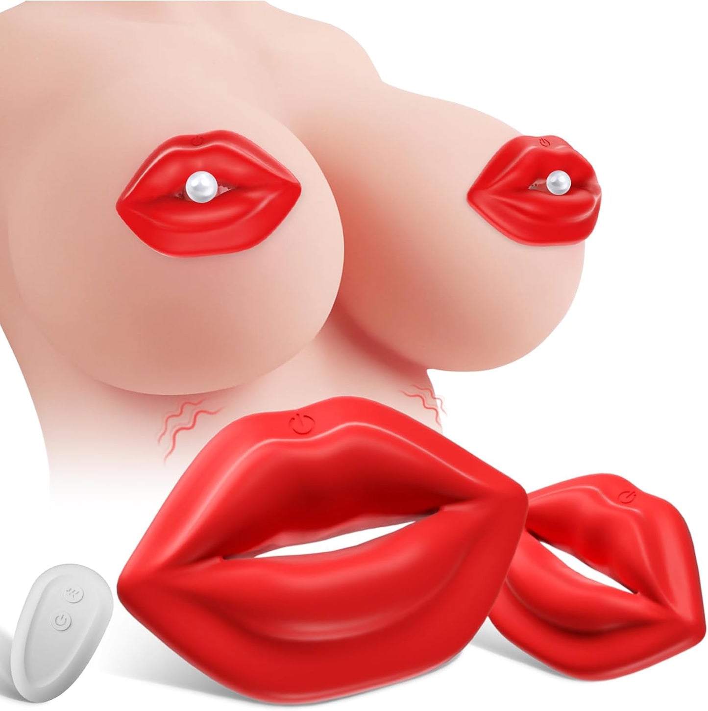 App-Controlled Adjustable Vibrating Nipple Clamps with Storage Case