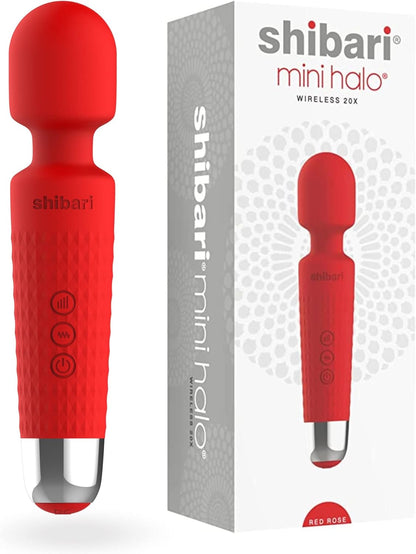 Compact Rechargeable Shibari Wand Massager - Rose Pink