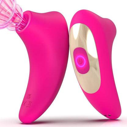 Purple Clitoral Suction and Vibration Stimulator with 10 Modes for Couples